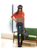 lunch date polka-dotted top