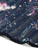 starry sky pattern asymmetric pleated skirt