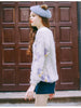 fuzzy crochet flower sweater