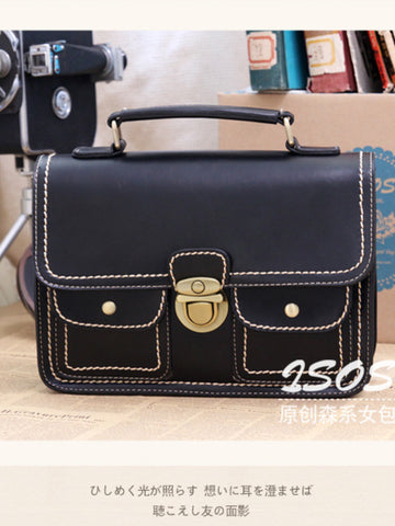 Clearance - scholarly double-pocket satchel