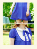 scholarly chiffon bow dress