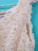 sleeveless rosette chiffon dress