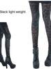 vintage pattern velvet cotton legging