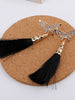 Korean butterfly long tassels earrings