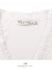 scalloped lace mesh cardigan