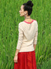 lotus open flap cardigan