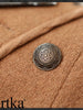 vintage military heroine brown coat