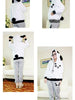 panda hooded plush coat