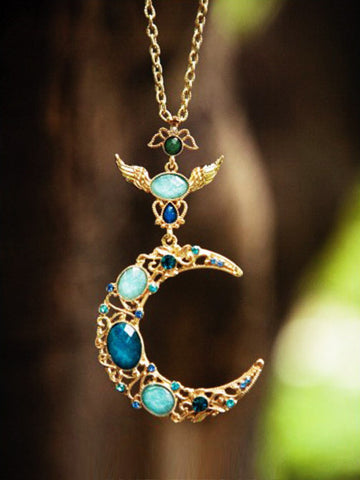 moon river long necklace