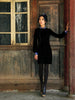 streamlined Chi-pao velvet dress