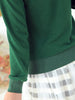 green Peter Pan collar sweater