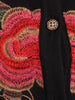 mirror embroidery knit cardigan