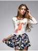 Spring collection - retro floral skort