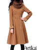 vintage military heroine brown coat