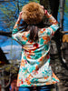 village girl embroidery Mandarin top