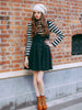 pearl buttons vest dress
