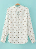 Clearance - puppy v-neck chiffon shirt