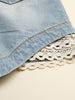 lace trim shorts