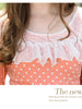 polka dots flounce top