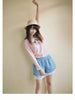 sweet doll collar ribbon bow tee