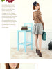 scholarly plaid skirt