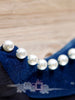 Clearance - pearl sleeves retro wool dress