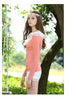 polka dots flounce top