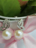 butterfly freshwater pearl earrings