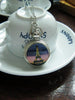 enameled pocket watch necklace