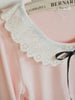 sweet doll collar ribbon bow tee