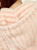 sweet cherries fluffy hooded coat
