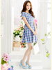 preppy in plaid dress