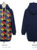 Clearance - multi color check hoodies