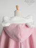 bear ears wool cashmere cape