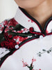 plum blossoms Mandarin dress