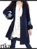 ready for fall knitted denim coat