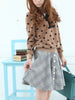 scholarly plaid skirt