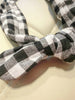 plaid bow hair band
