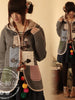 toggle patches hooded coat
