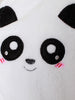 panda hooded plush coat