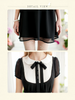 scholarly chiffon bow dress