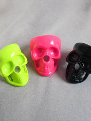 punk colour skull ring