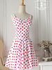 wild heart polka dot retro top/skirt