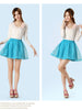 sheer layered bow skirt