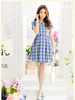 preppy in plaid dress