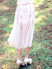 vintage garden sheer double-layered skirt