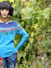tribal embroidered sweater