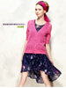 starry sky pattern asymmetric pleated skirt