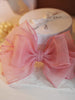 macaroon bow hair clip