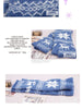 winter snowflake reindeer  mittens